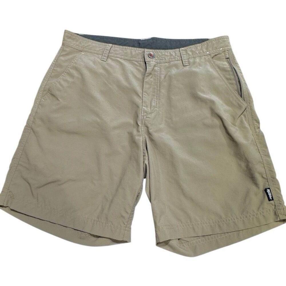 Howler Brothers Horizon Hybrid Shorts. Tan. Size 32.